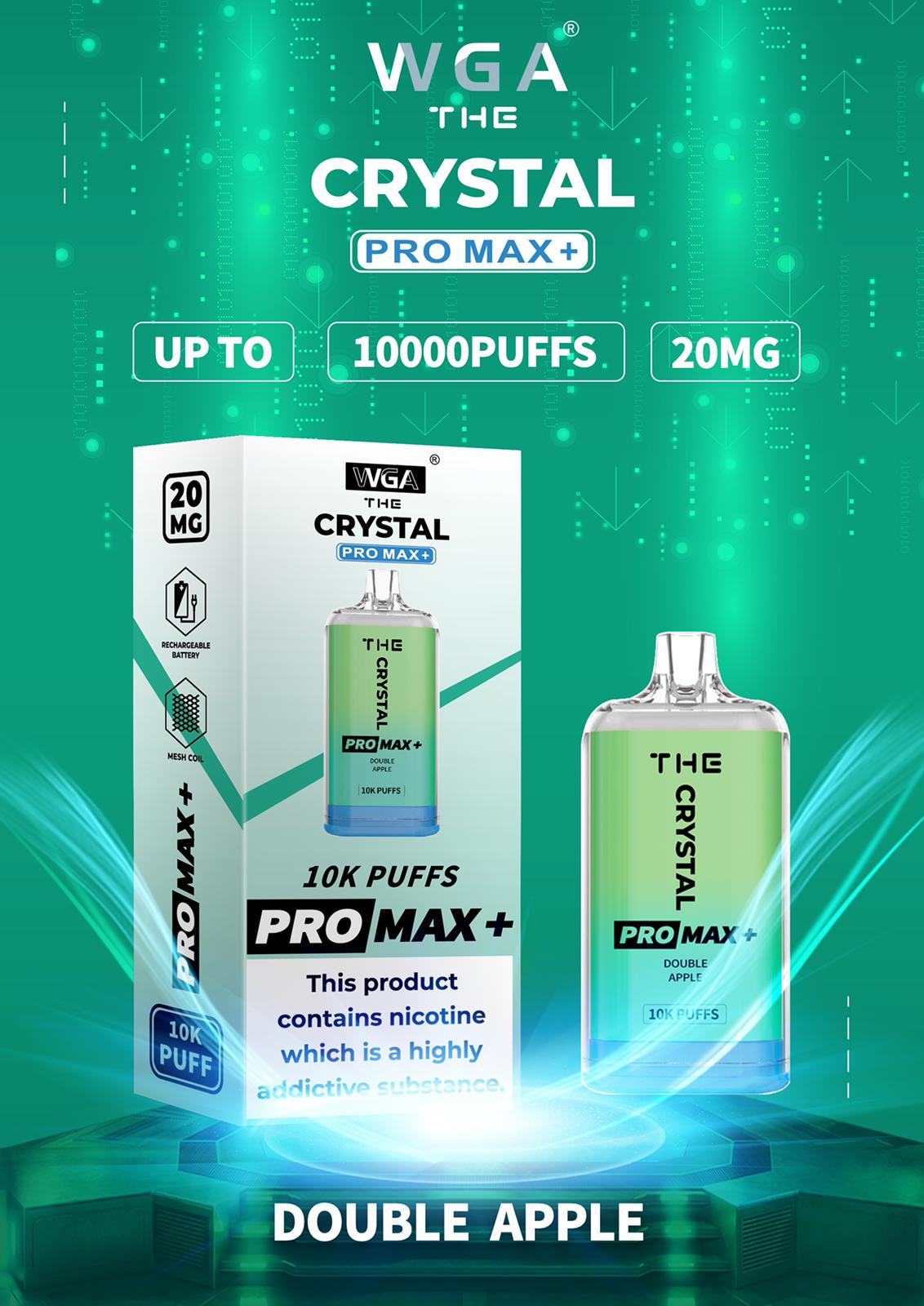 The Crystal Pro Max + 10000 Puffs Disposable Vape Pod