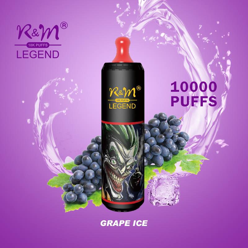 R&M 10000 puffs  10K  Fruit Flavor Portable Stylish High-quality E-lectronic c igarette Vape E-liquid V aporizer Pod system Include Nicotine 19 flavors