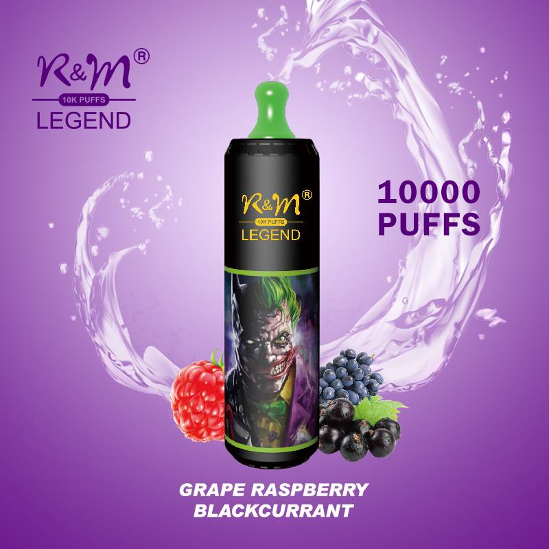 R&M 10000 puffs  10K  Fruit Flavor Portable Stylish High-quality E-lectronic c igarette Vape E-liquid V aporizer Pod system Include Nicotine 19 flavors