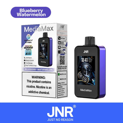 JNR Media Max 40000 Puffs 40k Disposable Vape Electronic Cigarette 21ml 1000mAh 10 Flavors In Sales