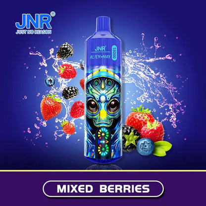 JNR ALIEN MAX 18000 Puffs Disposable E Cigarette Rechargeable Vape -850mAh Battery, 28ml E-liquid, Multiple Nicotine 22 Flavors