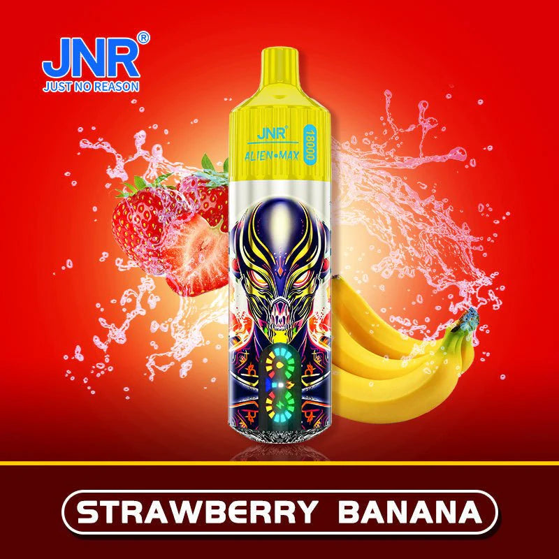 JNR ALIEN MAX 18000 Puffs Disposable E Cigarette Rechargeable Vape -850mAh Battery, 28ml E-liquid, Multiple Nicotine 22 Flavors