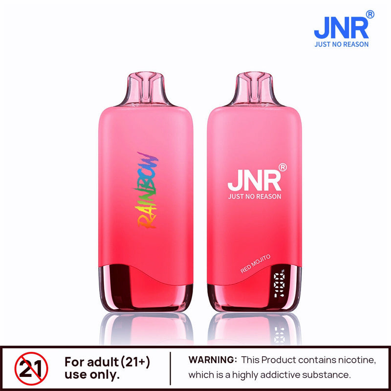 Jnr Rainbow 10500 Puffs Bar Dual Mesh Vaper Disposable Vapes With Display-600mAh Battery,18ml E-liquid,  Multiple Nicotine 25 Flavors