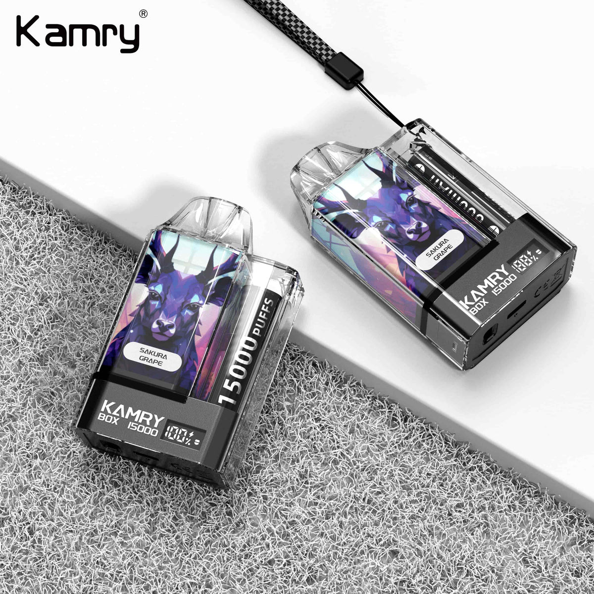 Kamry Box 15000 Puffs Disposable Vape Wholesale-500mAh battery, 30ml E-liquid, Multiple Nicotine 10 Flavors