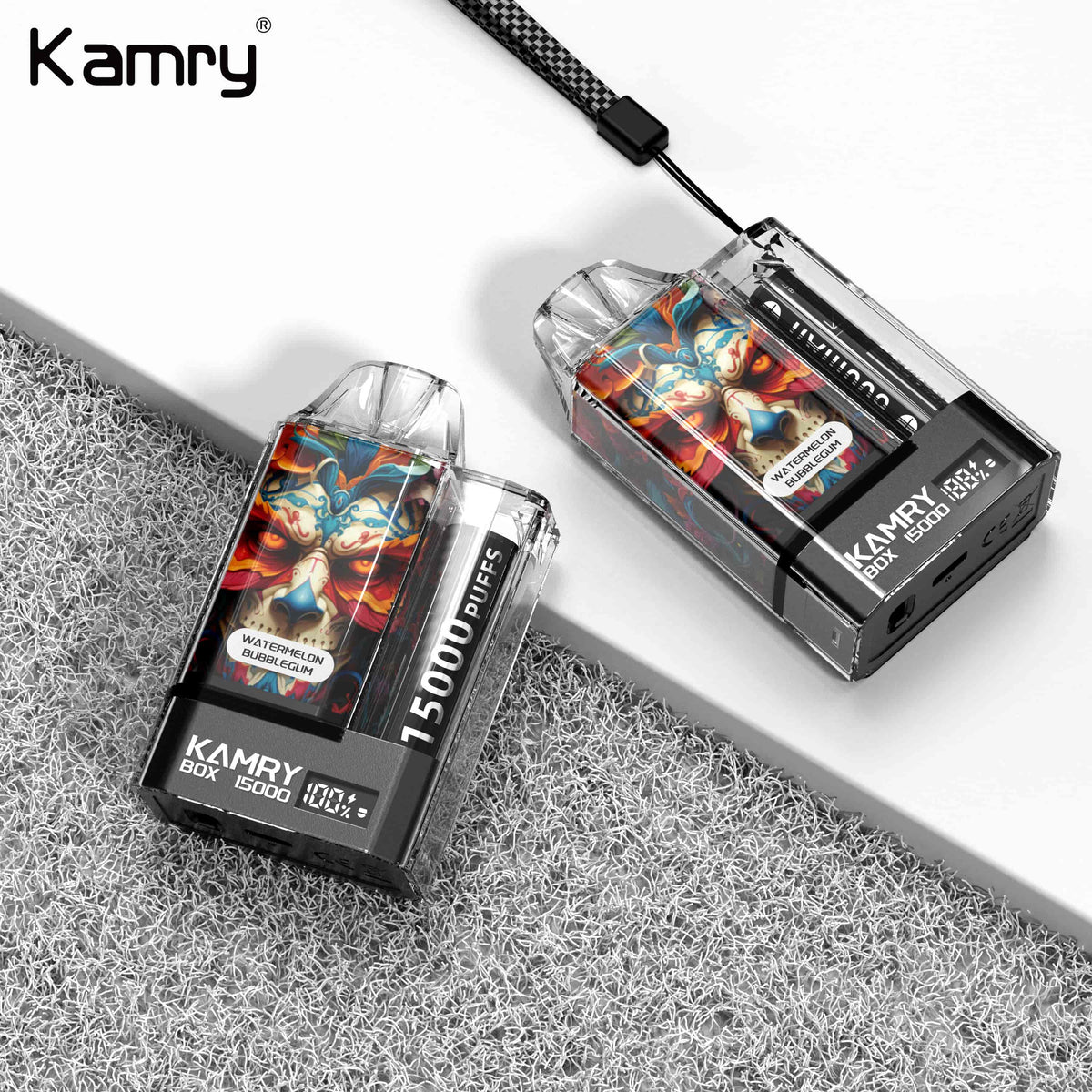 Kamry Box 15000 Puffs Disposable Vape Wholesale-500mAh battery, 30ml E-liquid, Multiple Nicotine 10 Flavors
