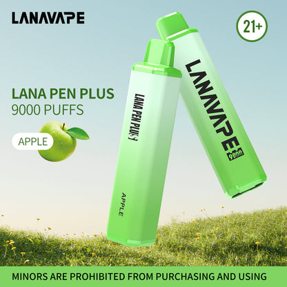 LANA PEN 9000 PLUS Disposable Vape Wholesale-600mAh battery, 12ml E-liquid, Multiple Nicotine 18 Flavors