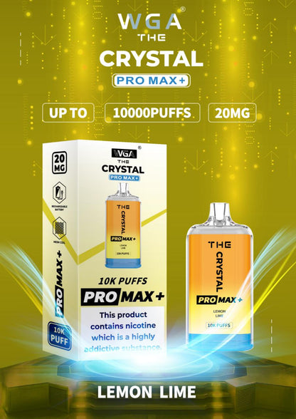 The Crystal Pro Max + 10000 Puffs Disposable Vape Pod