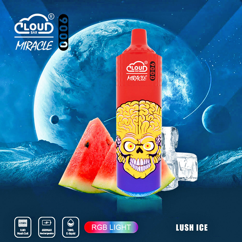 Cloud Bar  9000 Puffs  5% Rechargeable Electronic Vapes Pen 18ml 650MAH 11 Flavors for Cigarettes Lovers
