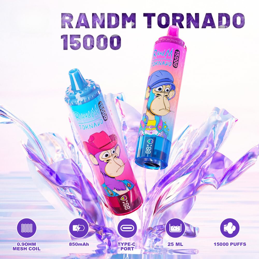 FUMOT RandM Tornado 9000 puff Disposable Vape 18ML 850mAh 43 Flavors In Sales.
