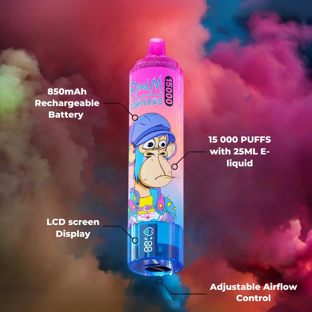 FUMOT RandM Tornado 9000 puff Disposable Vape 18ML 850mAh 43 Flavors In Sales.