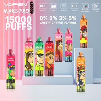 EU Warehouse Vapen Mars PRO 15K puff Tornado 15000 Puffs Vapers Disposable Electronic Cigarette