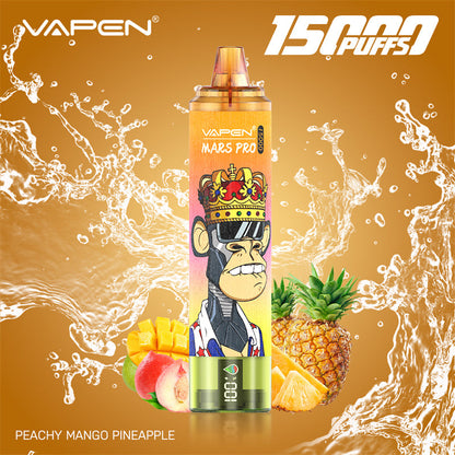 EU Warehouse Vapen Mars PRO 15K puff Tornado 15000 Puffs Vapers Disposable Electronic Cigarette