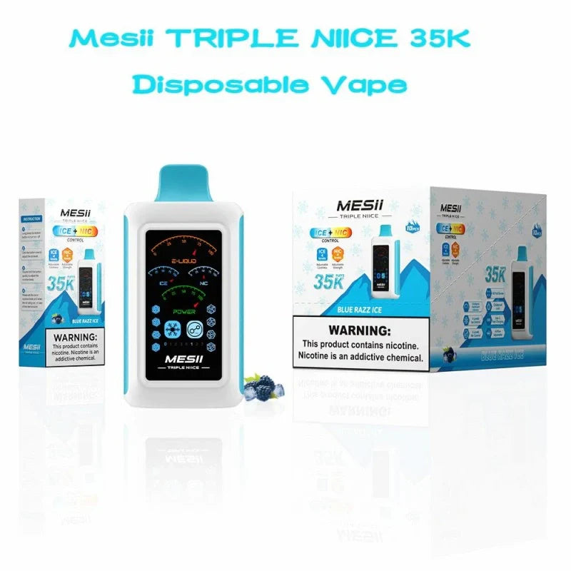 Mesii TRIPLE NIICE 35K (ICE+NICOTINE CONTROL) Best Price Discount Sale
