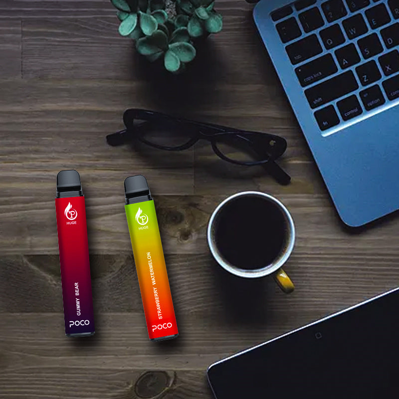Poco Huge 5000 Puffs - 15mL, 5% Nic Salt, 10 Flavors, Rechargeable