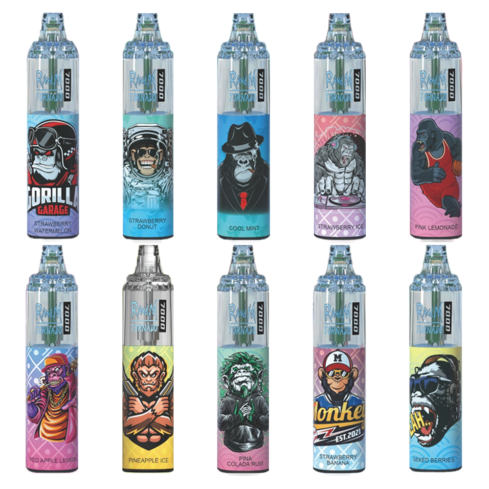 R And M Tornado 7000 Puffs 2 ml 20mg Disposable Vape Air Flow Control Type-C Recgarge