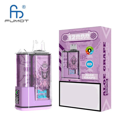 RandM Crystal 12000 Puffs - 20mL, 5% Nic Salt, 36 Flavors, LED Display