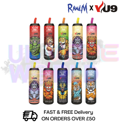 RandM Tornado 9000 Puff 9K Bar ZERO | 0MG |