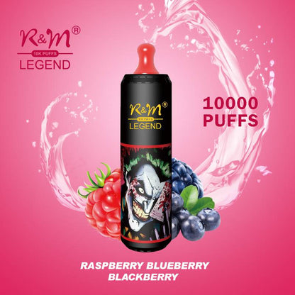 R&M 10000 puffs  10K  Fruit Flavor Portable Stylish High-quality E-lectronic c igarette Vape E-liquid V aporizer Pod system Include Nicotine 19 flavors
