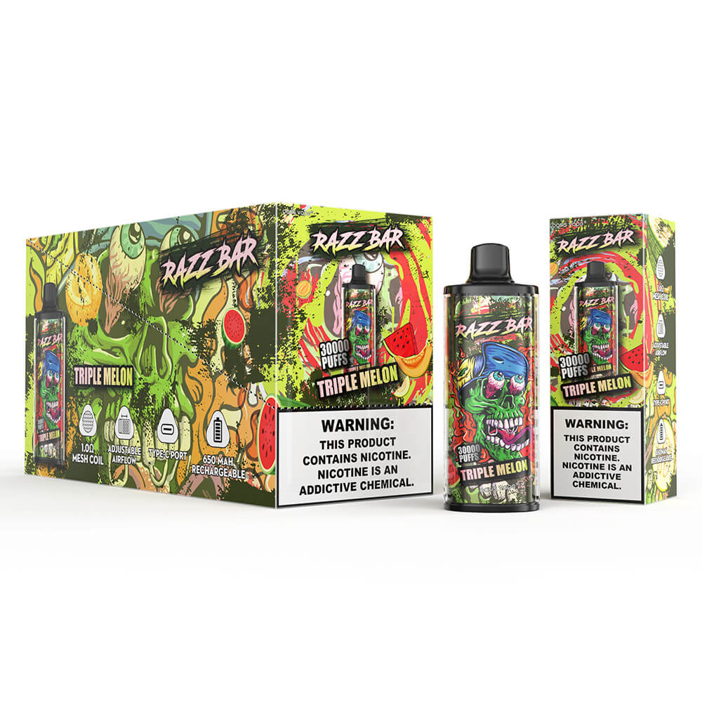 Razz Bar 30000 Puffs Disposable Vape 650mAh  16 Flavors