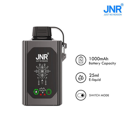 JNR Shisha Hookah Box 20500 Puffs Tornado Bar Smart Display Electronic Cigarette Vaper Disposable Vape-1000mAh Battery, 25ml E-liquid, Multiple Nicotine 15 Flavors