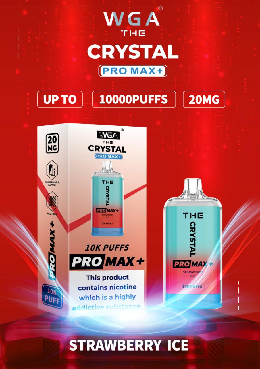 The Crystal Pro Max + 10000 Puffs Disposable Vape Pod