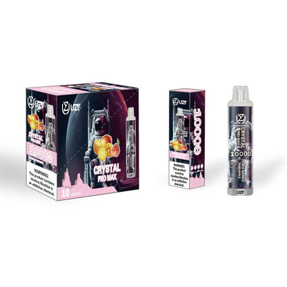 Hot Selling Uzy Crystal Pro Max 10k Puff Disposable Vape Electronic Cigarette Vape 20 Flavors