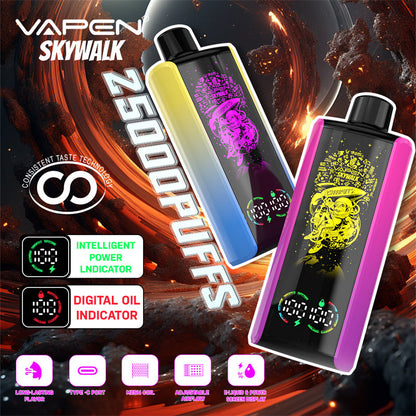 Wholesale Factory Price Geek Vape Pen VAPEN SKYWALK Pulse 25000 35000 Puffs Bar E Cigarette Disposable Vape Pen LED Display E-Cig Vaporizer Vape
