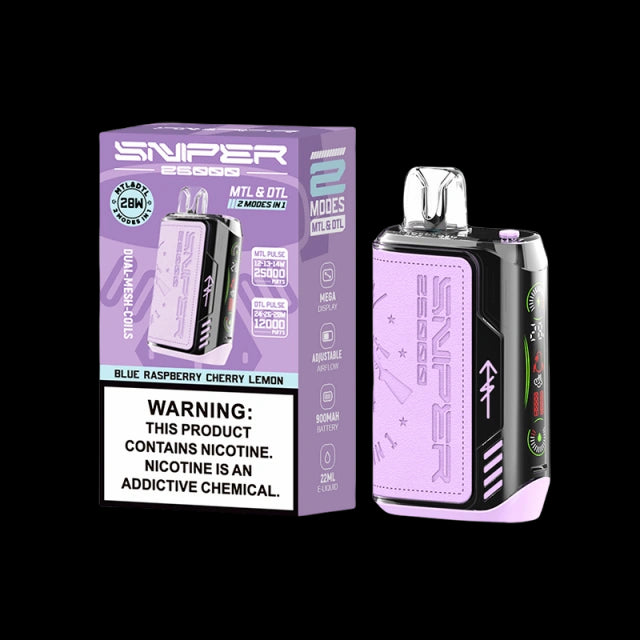Vapmod Sniper 25000 Puffs Dispaable Vape  20ml 650mAh 12 Flavors