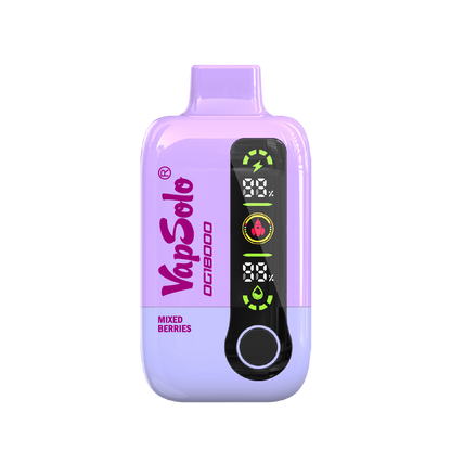 Vapsolo 18000 Vape: Dual Mode. Rechargeable Battery. Smart Oil & Battery Display