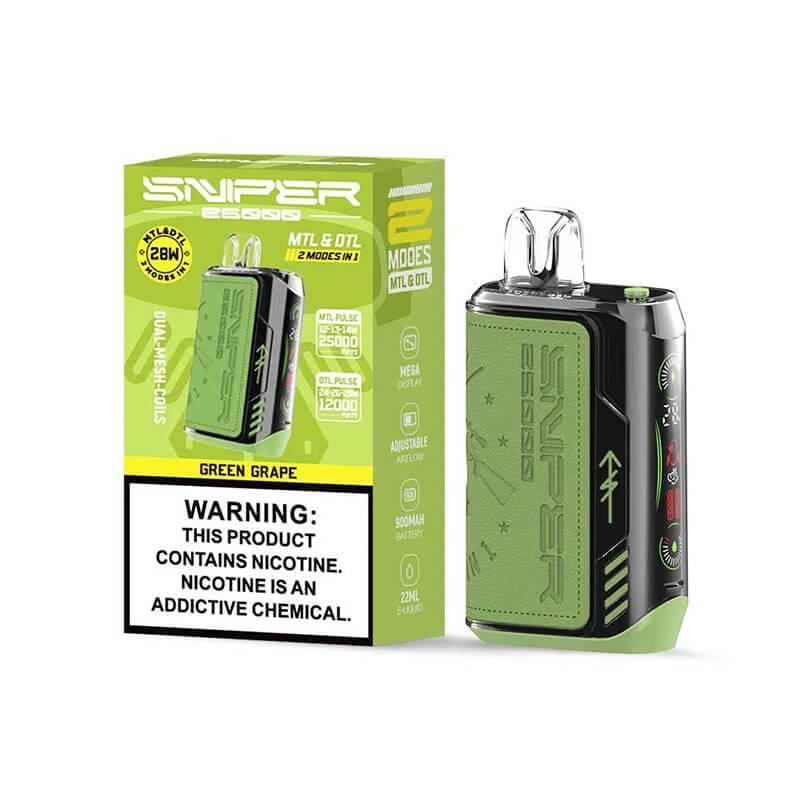 Vapmod Sniper 25000 Puffs Dispaable Vape  20ml 650mAh 12 Flavors