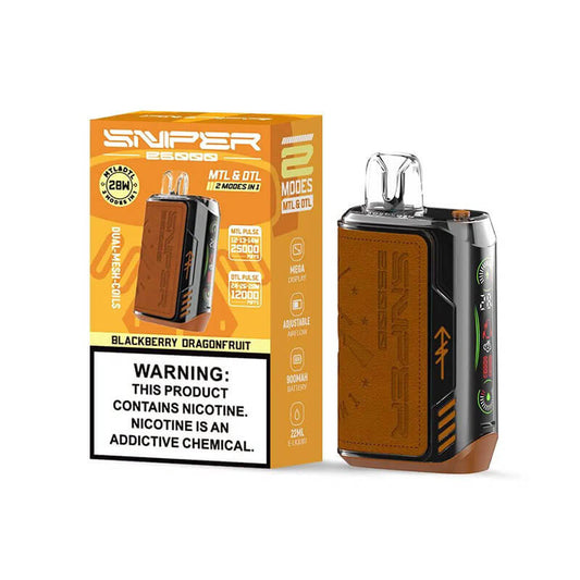 Vapmod Sniper 25000 Puffs Vape - 20ml E-liquid, 5% Nicotine, 12 Flavors