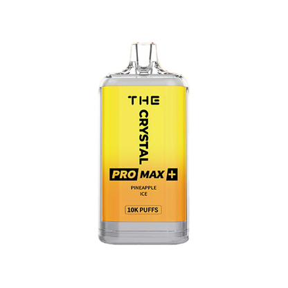 WGA Crystal Pro Max Extra 10000 Puffs Disposable Vape | Ultimate 10k Puffs Experience with Diverse Flavors-550mAh Battery, 20ml E-liquid, Multiple Nicotine 25 Flavors