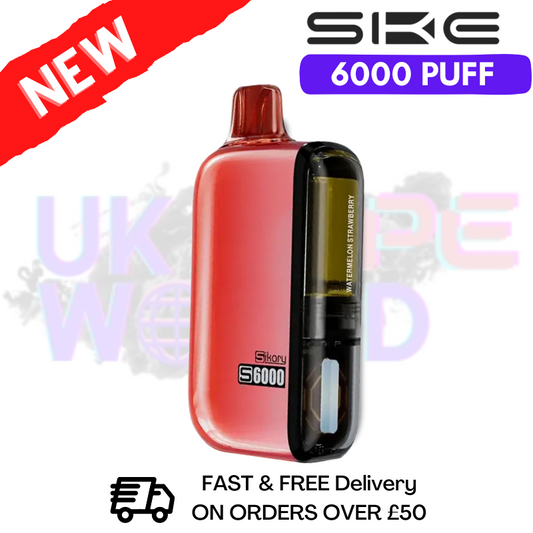 Watermelon Strawberry SKE SIKARY 6000 PUFF 6K Disposable Kit