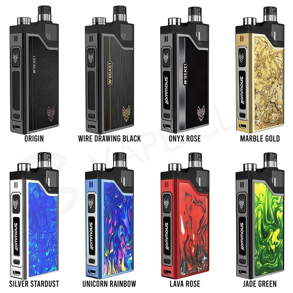 Wocket Pod System Kit By SNOWWOLF | NEW X-GRID COIL TECHNOLOGY | 5-25W