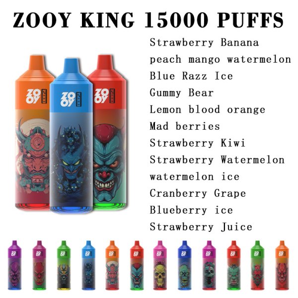 Zooy King 15000 Puff Wholesale Disposable Electronic Cigarettes with Led light – Zooy vape
