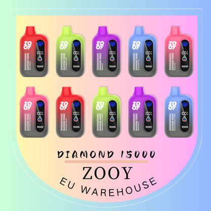 Zooy Diamond 15000 Puff 15k Tornado Vaper Led Display Disposable Vape