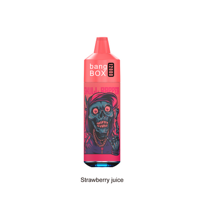 BANGBOX VAPE 12000 PUFFS/12 FLAVORS /RGB LIGHT/Battery650Mah /E-juice volume: 28ml 12flavors.