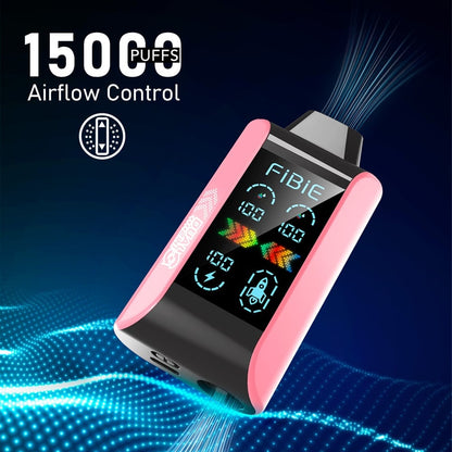COOL PEACH & BLUEBERRY ICE -FIBIE 15000 Dual Flavors Disposable Vapor Wands(15000 PUFFS)