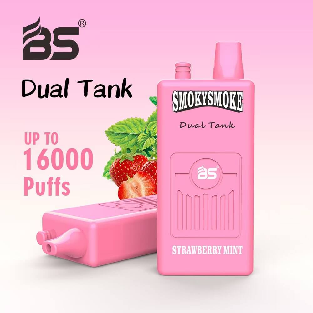 Breze Stiik Smokysmoke 16000 Vape: 32ml Dual Tank. Mesh Coil. 16.000 Puffs of Flavor and Power!