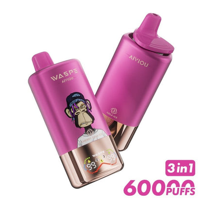 WASPE 60K 3-in-1 Triple Flavor Disposable Vape 54ml 5%
