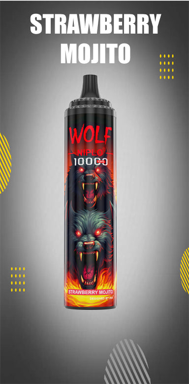 JNR Wolf Niplo  5% Disposable 10000 (Box of 10) 19 Flavors