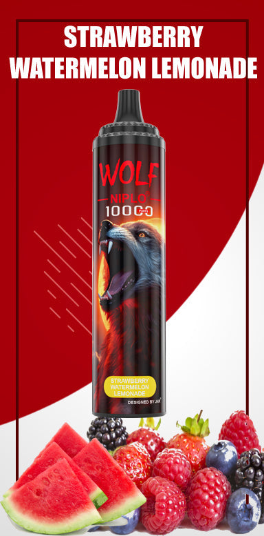 JNR Wolf Niplo  5% Disposable 10000 (Box of 10) 19 Flavors