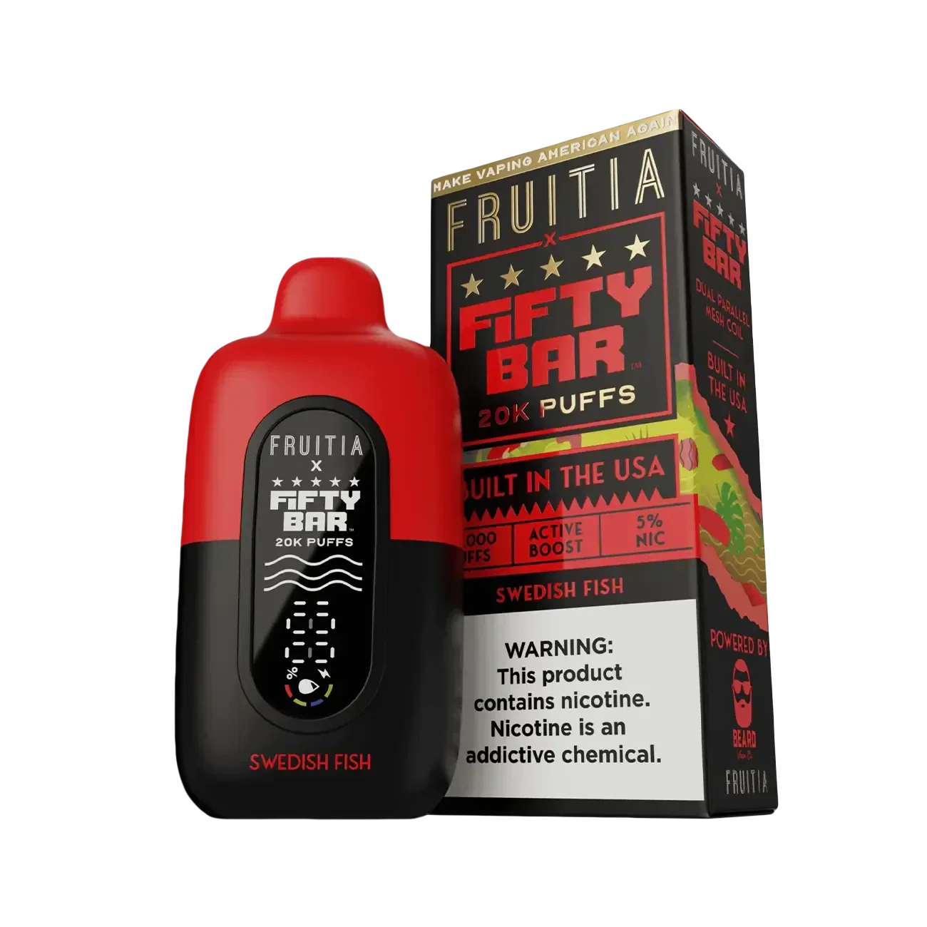 Fifty Bar X Fruitia 20K Disposable Vape