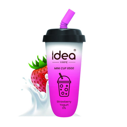 Idea Vape Mini Cup 6500 Puffs Top Brand Disposable Vape Bars Pens  Wholesale,BOX OF 10 PCS Idea Vape Mini Cup 6.5K Kit Nicotine Free-Idea
