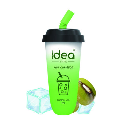Idea Vape Mini Cup 6500 Puffs Top Brand Disposable Vape Bars Pens  Wholesale,BOX OF 10 PCS Idea Vape Mini Cup 6.5K Kit Nicotine Free-Idea