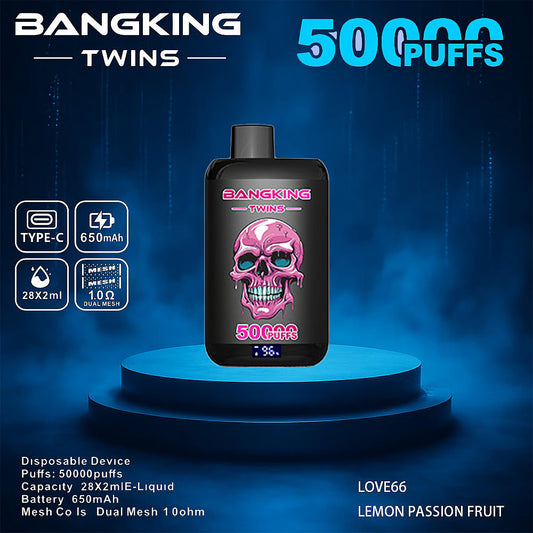 Bang King Twins 50000 Puffs 50k Double Flavor Disposable Vape