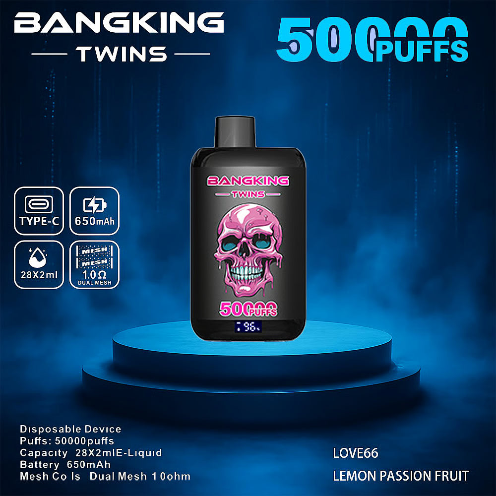 Bang King Twins 50000 Puffs 50k Double Flavor Disposable Vape