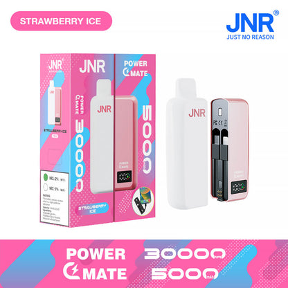 JNR PowerMate 30000 Puffs Disposable Vape In Sales-5500mAh Battery, 19ml E-liquid, Multiple Nicotine 10 Flavors