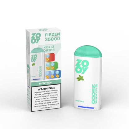 ZOOY FIRZEN 35000 Puffs Nic&Ice Control Disposable Vape 550mAh battery  10 Flavor Options