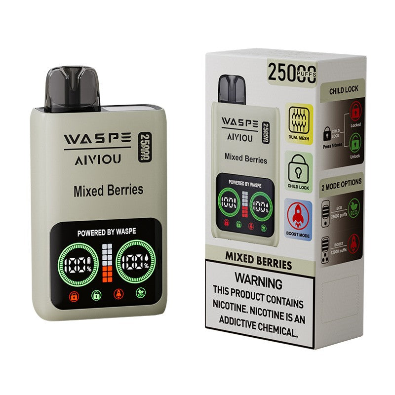 WASPE  Aiviou 25000 Puffs Disposable Vape 25ml 650mah 10 Flavors